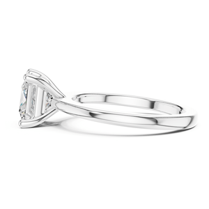 Superbe Bague Solitaire Princesse Classique avec Diamant de Laboratoire et Halo, 1,5 Carat, Certifié IGI, en Argent Sterling 925, pour Mariage et Fêtes - Product Image 4