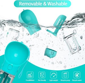 Botella de Agua y Comida Portátil para Mascotas, Ecológica, con Logotipo Personalizado, de PP+Silicona, para Viajes, Capacidad de 280g/330ml, para Uso en Exteriores - Product Image 5