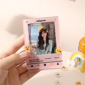Creativo soporte de exhibición de tarjeta de persecución de estrellas de 3 pulgadas, marco de fotos acrílico de alto nivel de apariencia, decoración de marco de fotos <span class=keywords><strong>Polaroid</strong></span> Diy - Product Image 4