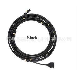 Kit de atomización fina para sistema de riego de jardín de baja presión para exteriores, 15 m, negro, blanco, amarillo, tubería de PE de grado alimenticio - Product Image 5