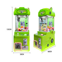 Mini machine à griffes de table pour 1 joueur, à monnayeur, attrapeur de peluches, vente en gros, 110-220V, garantie 1 an
