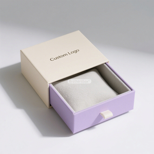 Custom Logo Biodegradable <b>Small</b> <b>Slide</b> Out Drawer Box Handmade Jewelry and Cosmetics Gift Packaging Box - Product Image 3