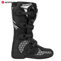 SCOYCO vente en gros respirant équilibré anti-dérapant étanche fluorescéine équitation moto chaussures de course cavalier moto bottes
