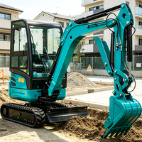Mini-excavatrice hydraulique compacte, livraison gratuite, CE Euro 5, pour projets agricoles, de jardinage et de construction