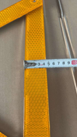 Triangle de sécurité routière, triangle réfléchissant pour voiture, panneau d'avertissement pliable, triangle de signalisation
