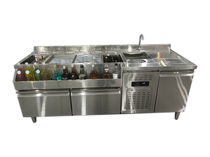 Mới được thiết kế lạnh Thép không gỉ <span class=keywords><strong>Cocktail</strong></span> bảng với tủ lạnh bartender bảng trạm - Product Image 6
