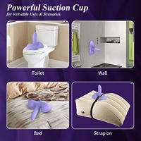 Sitz- und Reit-Vibrator mit Heizfunktion, Stoßfunktion, G-Punkt-, Anal- und Klitoris-Stimulator, Strap-on Dildo-Vibrator für Frauen