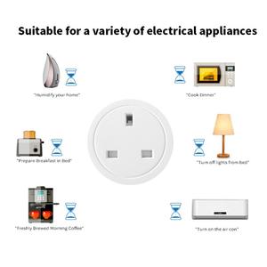 Minienchufe inteligente con Wifi, 16/20A, para Reino Unido, con Control remoto por voz, para casa inteligente, Google Home y Alexa - Product Image 3