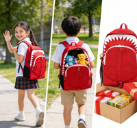 Sac à dos Bouche de Requin pour Hommes et Femmes, Nouvelle Tendance Streetwear 2026, Grand Sac à Dos Imperméable Grande Capacité pour Adolescents Garçons et Filles