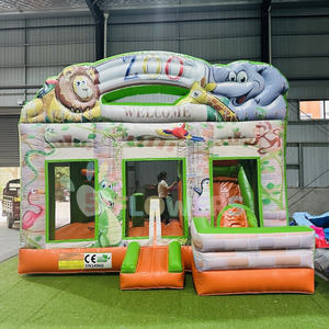 Alquiler de Flamingos Inflables, Compra de Castillo Inflable para Exteriores con Tobogán, Castillo Inflable para Zoológico - Product Image 6