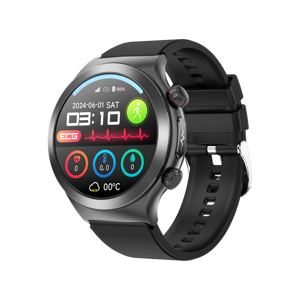 Relógio Inteligente de Saúde G20 com GPS, NFC, Monitoramento de ECG, Pressão Arterial, Alarme de Queda, Monitoramento do Sono, Cartões SIM 4G, IP68, AMOLED, Gel de Sílica - Product Image 1