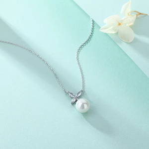 โรงงานเครื่องประดับ Tonglin รับรองโดยบุคคลที่สาม ขายส่งเครื่องประดับเงินแท้ 925 สร้อยคอจี้มุกสุดหรูสำหรับขอแต่งงาน - Product Image 2