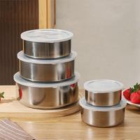 Ensemble de chauffe-plats en acier inoxydable de 5 pièces avec couvercles intérieurs et casserole chauffante pour la cuisine et le buffet