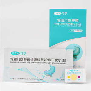 Prueba Rápida Cofoe para Helicobacter Pylori en Tiras, Tipo Parche, 10 Pruebas por Caja, Método Químico Seco para Detección Gástrica - Product Image 1