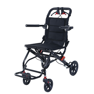 Fauteuil roulant manuel léger, pliable, réglable en hauteur, avec frein en U, pour les soins à domicile des personnes âgées - Product Image 1
