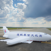 Avion publicitaire gonflable en PVC avec LED - Taille personnalisable et 16 couleurs