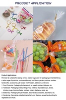 Attaches métalliques en fil de PET doré, fabriquées par FanXing Hebei, en rouleaux pour l'emballage