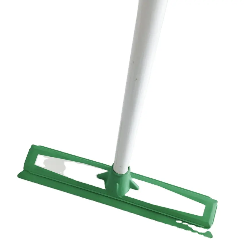 Pet Hair Lint Removal Device Telescopic Handle Rubber Bristles Magic Clean Sweeper Rubber Broom