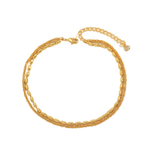 Bracelet de cheville classique en chaîne torsadée plaqué or cuivre léger, étanche, cadeau pour femme, bijoux délicats - Product Image 5