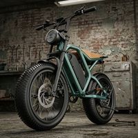 Bicicleta Eléctrica con Llantas Gruesas de 20 Pulgadas, 1000W, 48V, 15Ah, Motor sin Escobillas, 7 Velocidades, Horquilla de Suspensión Delantera para Terrenos Fangosos, Bosques y Caminos Inundados