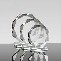 Trophée en cristal personnalisé HBL en gros, plaque de récompense en verre gravée pour cadeaux promotionnels et d'accueil