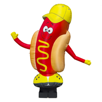 Restaurant Annoncez l'activité Mascotte de hot-dog gonflable, café bar Party Store Business Promotion Event Gonflable Saucisse Ballon