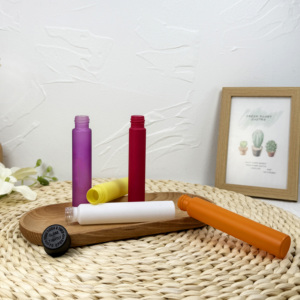 Tubo de vidrio transparente a prueba de niños de 120mm Tubos de ensayo planos de conteo negro con tapa CR para Scientific - Product Image 6