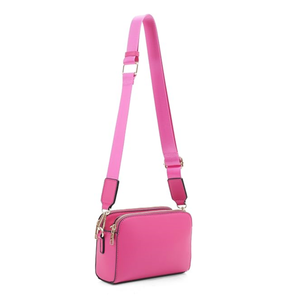 Custom Logo Pu <b>Leather</b> Fashion Portable <b>Camera</b> Sling Handbag for Women Crossbody Bag Wide Shoulder <b>Strap</b> Chains Water Resistant - Product Image 2