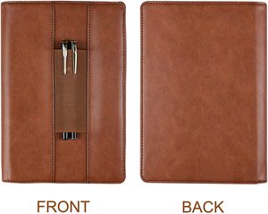Porte-dossier en cuir PU personnalisé A5, à Clip métallique, pour dossiers <span class=keywords><strong>de</strong></span> conférence, étiquette <span class=keywords><strong>de</strong></span> styliste - Product Image 3