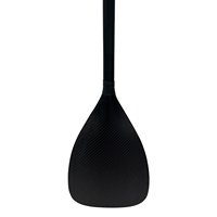 Pagaie de SUP en fibre de carbone de haute qualité pour la navigation à vent cote à côte, écologique, portable, noire, taille personnalisable