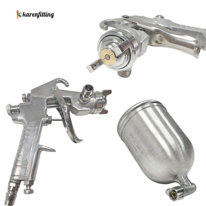 Pistolet de pulvérisation pneumatique professionnel, atomiseur de peinture avec réservoir pour la peinture automobile - Product Image 4