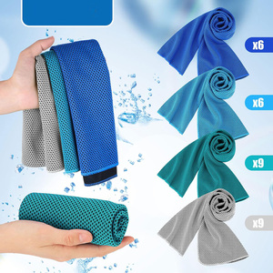 Tùy Chỉnh Thể Thao Làm Mát Phòng Tập Thể Dục Khăn Sợi Nhỏ Rắn Màu In Mềm Mại Thoáng Khí Hình Vuông Khăn Lạnh - Product Image 4