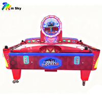 Machine de jeu d'arcade populaire de hockey sur glace électrique pour 2 joueurs, à monnayeur, type flipper, multi-balles, équipement de jeu familial intérieur pour enfants