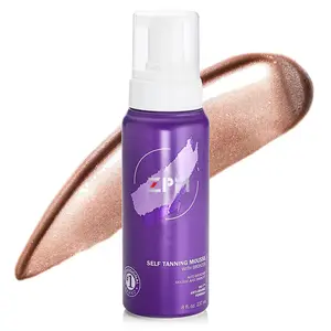 Sunless Self Tanning Mousse With Bronzer Instant Self Tanner Natural Looking Anti-Orange Fake Tan For Bronzing Glow
