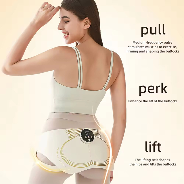 Portable Electric Glute Stimulator Smart Wearable Butt Exercise Lifting Machine Butt Hip Trainer Buttock With Remote Control