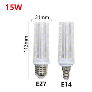 בהירות גבוהה לחסוך אנרגיה e27 בורג 15w מלא כוח משתנה בית סלון הרגל ladowless הוביל אור נורה תירס - Product Image 2