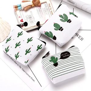 Porte-monnaie pliable de grande taille pour femmes, étui de rangement mignon et pratique pour les serviettes hygiéniques, en toile, pour cosmétiques, idéal pour les voyages - Product Image 4