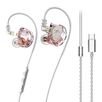 Écouteurs filaires Lafitear LF1 HIFI Bass 1DD avec coque métallique pour jeux, musique et appareils mobiles, avec prise jack 3,5 mm