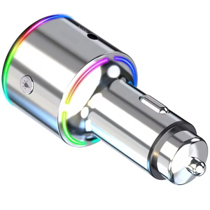 เครื่องเล่น MP3 ในรถยนต์พร้อมบลูทูธแฮนด์ฟรีที่ชาร์จในรถยนต์จอแสดงผลแรงดันไฟฟ้าแบบเรียลไทม์การถอดรหัสเสียงแบบไม่สูญเสียการนำทางการแจ้งเตือนด้วยเสียง - Product Image 2