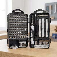 Jeu de tournevis magnétiques de précision, 120+ pièces, kit d'outils de réparation professionnels avec étui de rangement pour la réparation de téléphones portables et d'ordinateurs portables