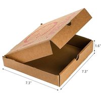 Boîte à Pizza en Carton Ondulé avec Impression de Logo Personnalisé pour Emballage Alimentaire, Vente en Gros