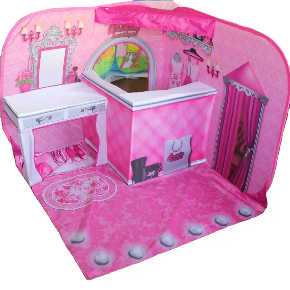Tienda de princesa rosa para niños