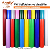 Prix d'usine, vinyle PVC auto-adhésif bleu saphir pour affiches publicitaires imprimables