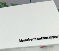 Papier Coton Absorbant de 1 mm d'épaisseur 78,7*109,2 cm 1,6 mm pour Désodorisants de Voiture, Sous-Verres et Feuilles de Test de Parfum