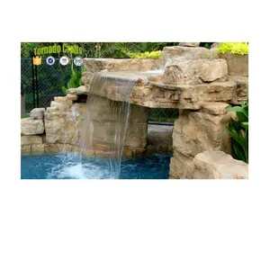 Zhen Xin Qi Crafts-piscina Modular, cascada de fibra de vidrio para jardín