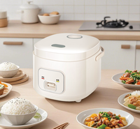 Cuisinière à riz électrique mini carrée en alliage d'aluminium 3L avec cuve intérieure antiadhésive, portable, cuisson rapide pour la maison, l'hôtel et un usage commercial