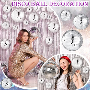 2026 New Arrival Custom <b>Disco</b> Foam Mirror Ball 100pcs for Xmas Party Holiday Custom Christmas <b>Decorations</b> Sequined Embroidered - Product Image 3