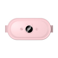 Ceinture de massage abdominale intelligente chauffante, appareil de massage vibrant pour la taille, soulagement des crampes menstruelles, coussin chauffant menstruel