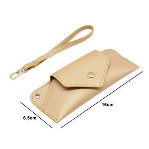 Boshiho Customized Custom Genuine Leather Folding Eyeglass Pouch Genuine Leather Sun <b>Glasses</b> <b>case</b> - Product Image 4