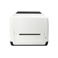 Imprimante d'étiquettes à transfert thermique de 4 pouces avec machine à étiquettes d'impression de ruban de satin USB pour étiquettes de vêtements
